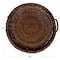 Hello Honey® 29" Dark Brown Artisanal Bankuan Braided Tray with Handles